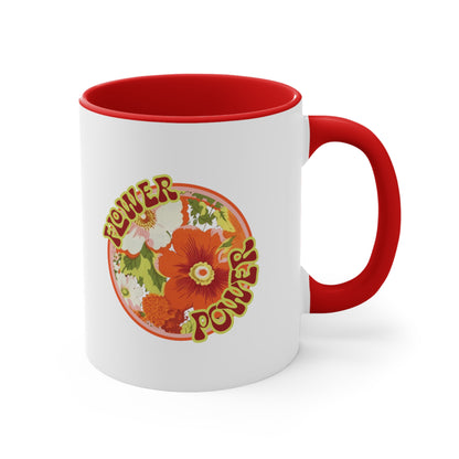 Retro Inspired Flower Power Mug