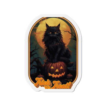 Trick or Treat Cat Die-Cut Magnet