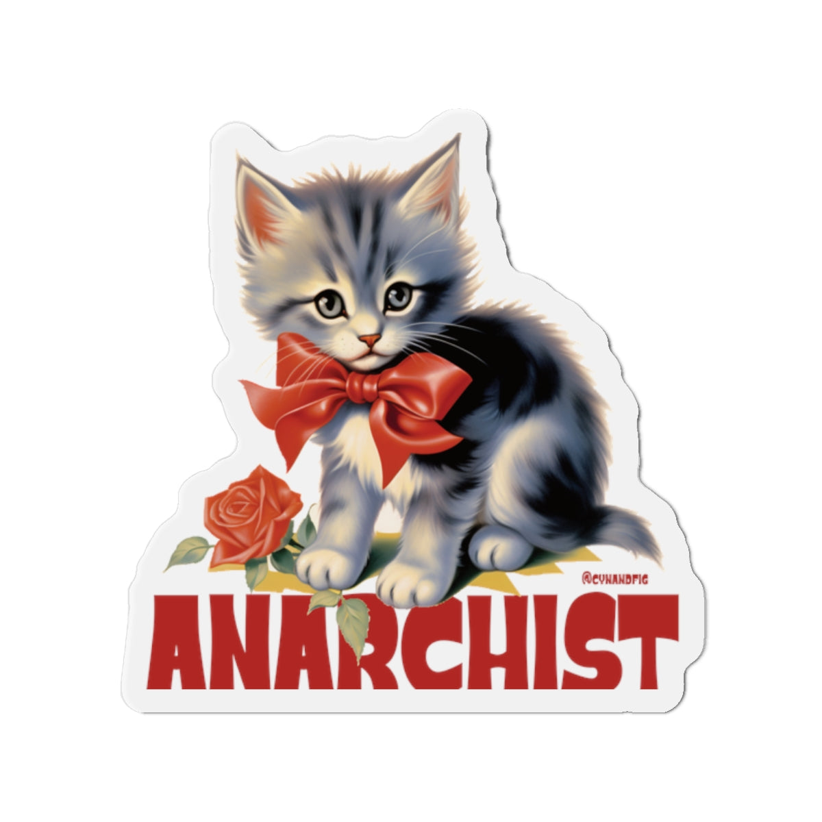 Anarchist Kitten Magnet