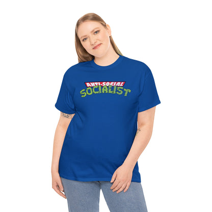 Turtles anti-social socialist Unisex Heavy Cotton Tee