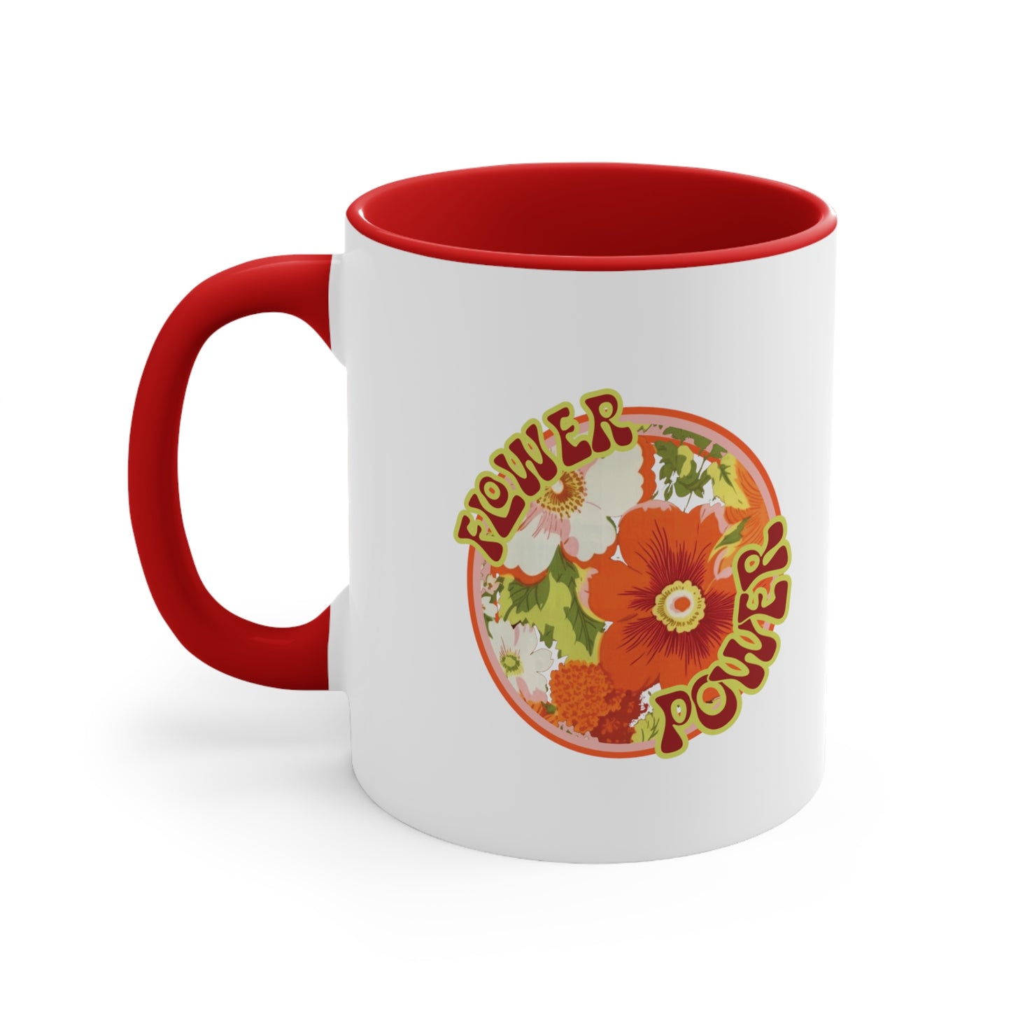 Retro Inspired Flower Power Mug