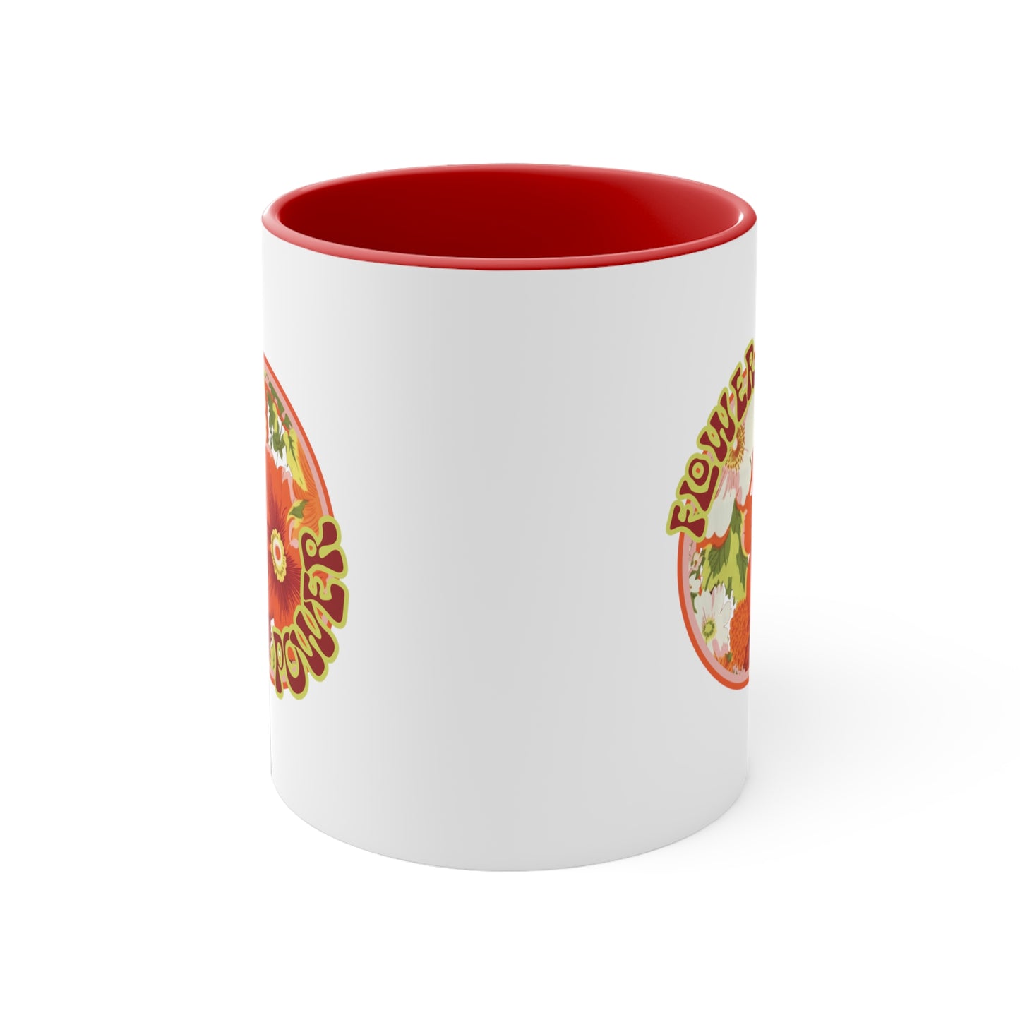 Retro Inspired Flower Power Mug