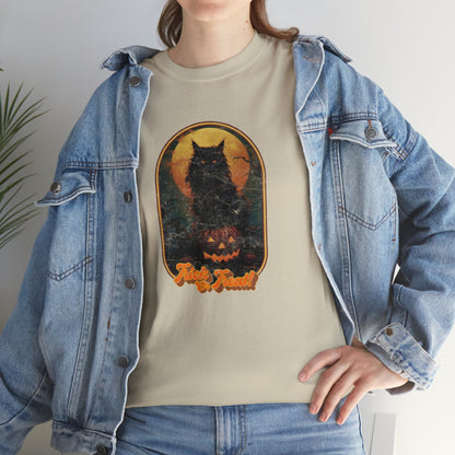 Trick or Treat Cat Unisex Heavy Cotton Tee