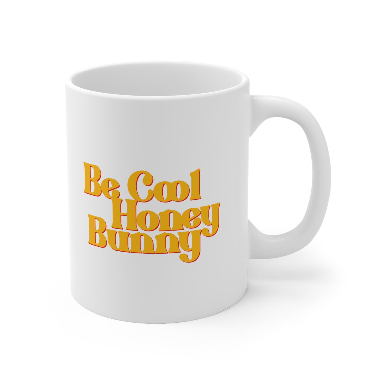 Be Cool Bunny Ceramic White Mug