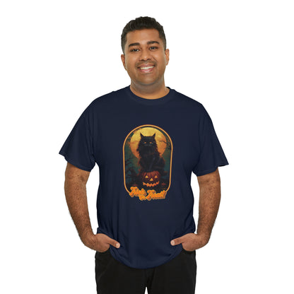 Trick or Treat Cat Unisex Heavy Cotton Tee