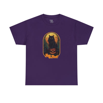 Trick or Treat Cat Unisex Heavy Cotton Tee