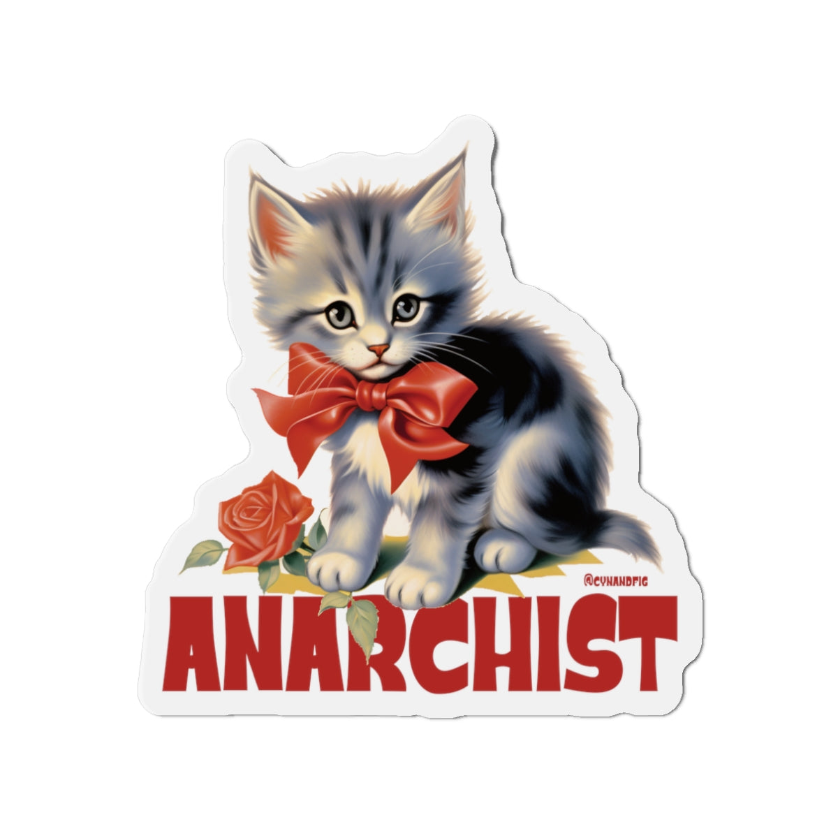 Anarchist Kitten Magnet