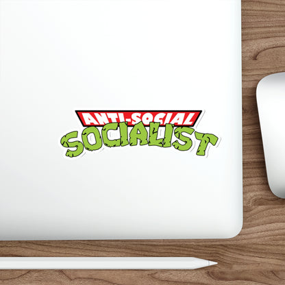 Anti-Social Socialist Turtles Die-Cut Sticker