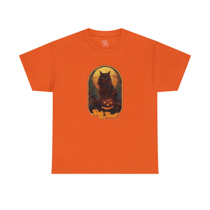 Trick or Treat Cat Unisex Heavy Cotton Tee