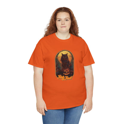 Trick or Treat Cat Unisex Heavy Cotton Tee