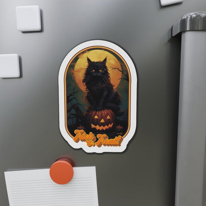 Trick or Treat Cat Die-Cut Magnet