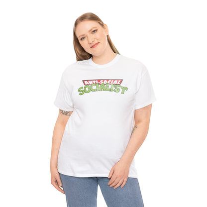 Turtles anti-social socialist Unisex Heavy Cotton Tee