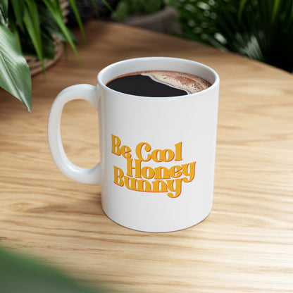 Be Cool Bunny Ceramic White Mug