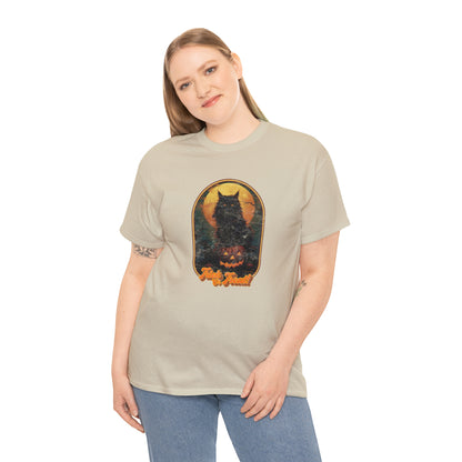 Trick or Treat Cat Unisex Heavy Cotton Tee