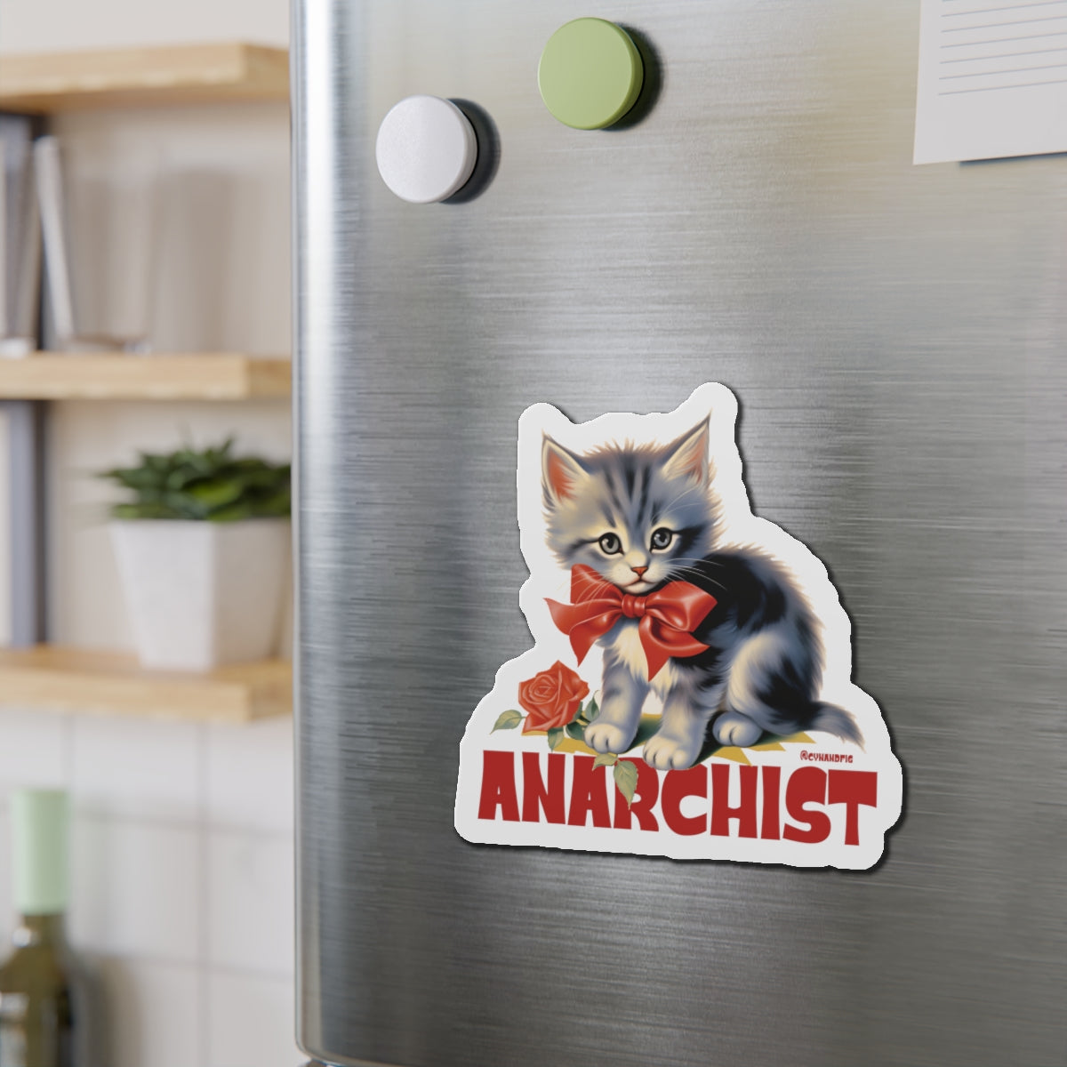 Anarchist Kitten Magnet