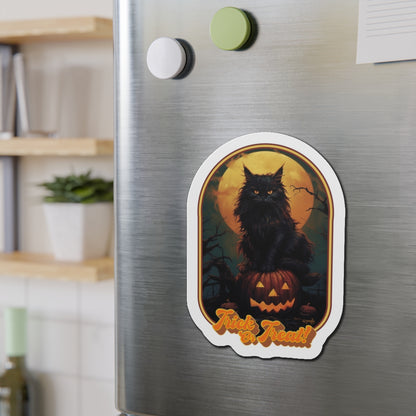 Trick or Treat Cat Die-Cut Magnet