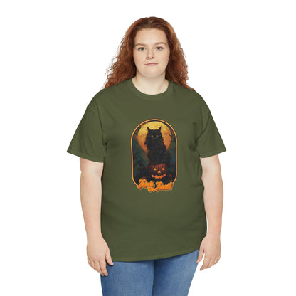 Trick or Treat Cat Unisex Heavy Cotton Tee