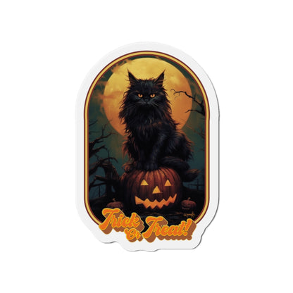 Trick or Treat Cat Die-Cut Magnet