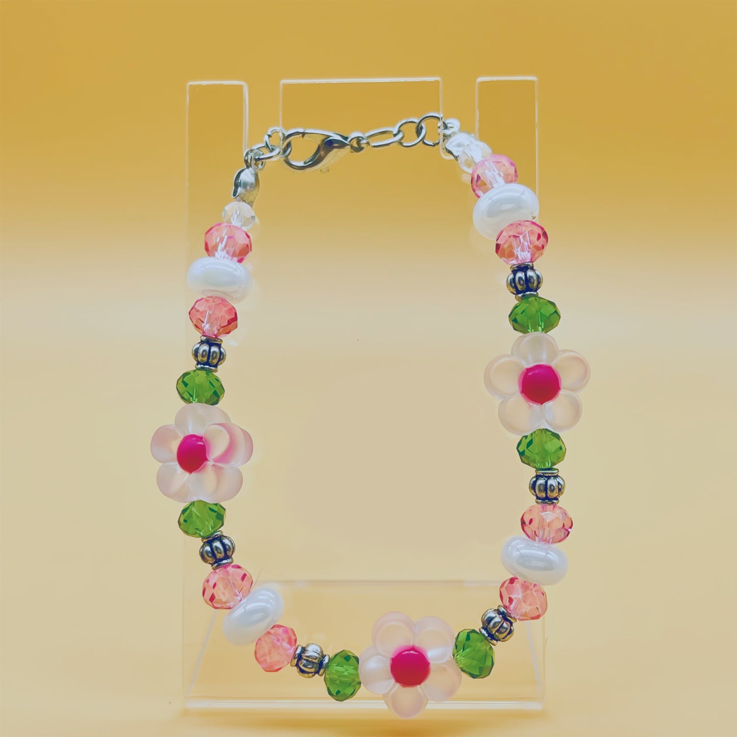 Florecita Dark Pink Bracelet